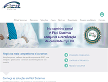 Tablet Screenshot of facilsistemas.com.br